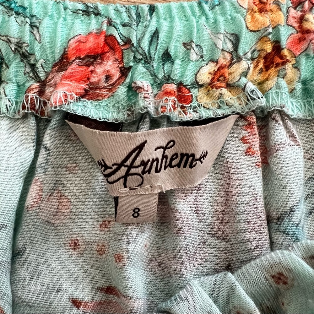 Arnhem Women’s 2 piece Flora Teal Skirt Set AUS Size 8 US Size 4Great Condition - Picture 7 of 13